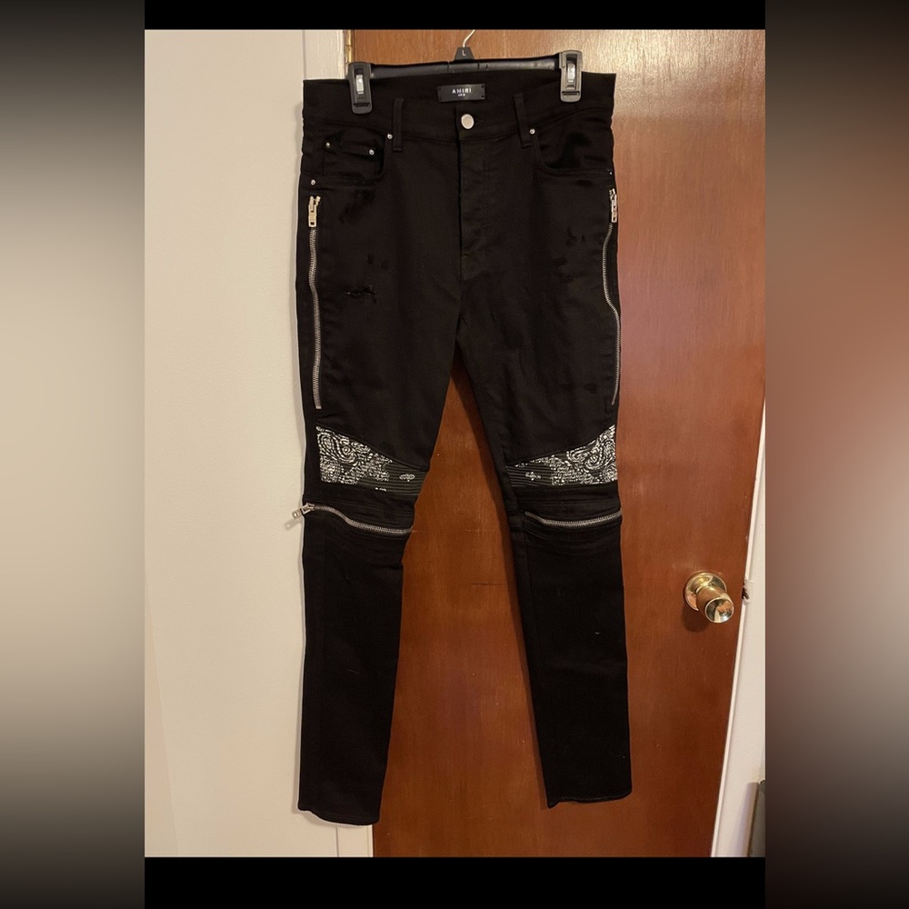 Amiri jeans mx2 bandana knee